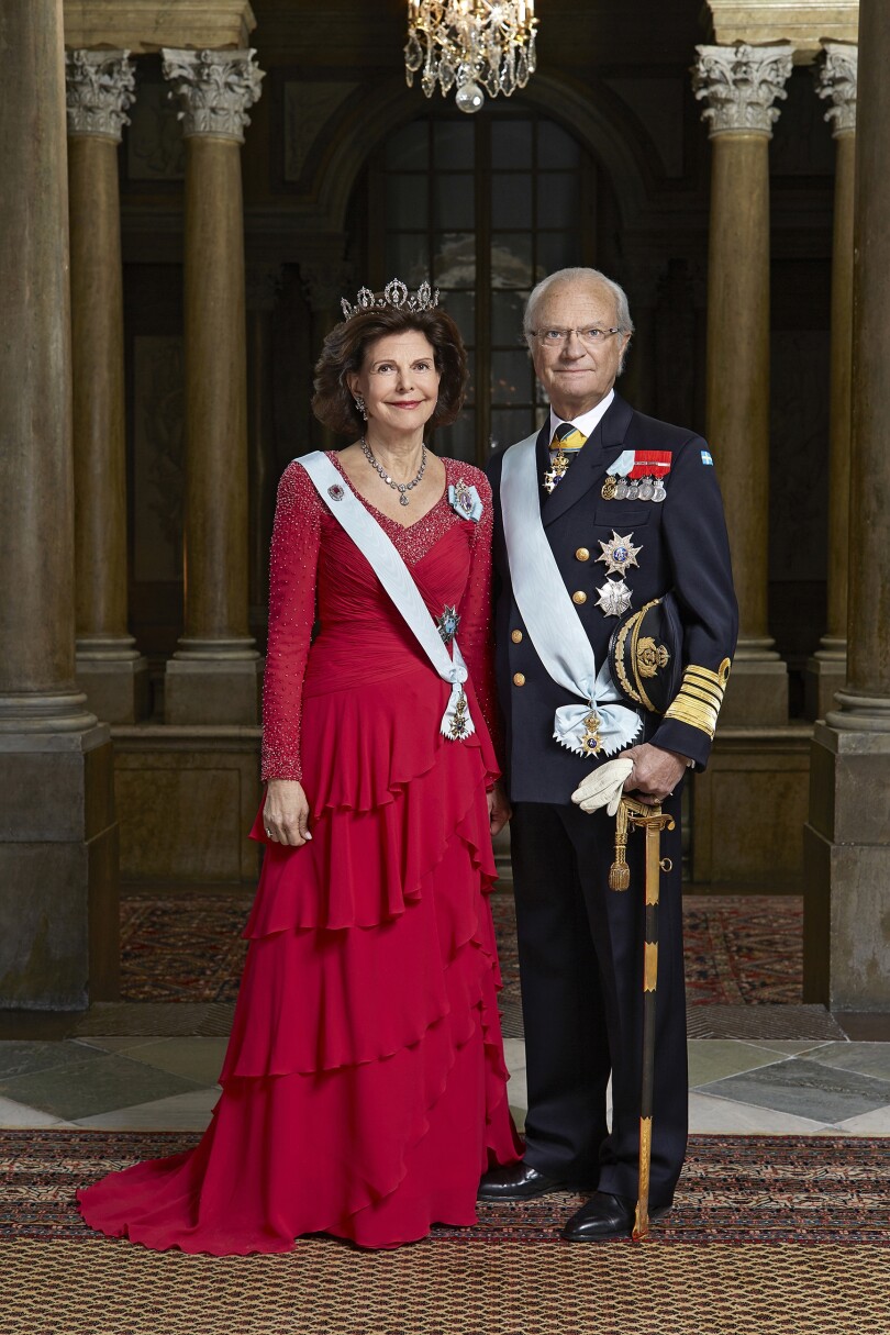 Carl XVI Gustaf et Silvia de Suède en 2016.